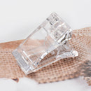 Transparent Manicure Art Builder Clamps Nail Tips Clips for False Nail Fixa