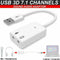 USB 2.0 Laptop Converter Stereo Sound Card Audio External Adapters Good Y5D8