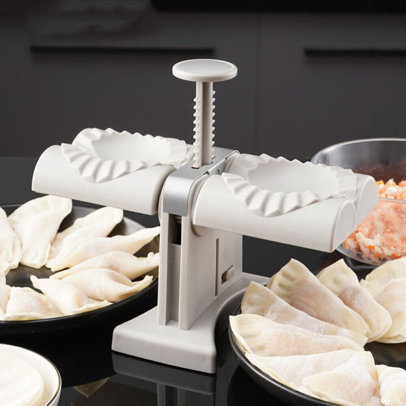 Double Head Semi Automatic Dumpling Mould DIY Jiaozi Maker Kitchen Tools