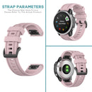 20mm Silicone Watch Band for Garmin Fenix 7S Bracelet Strap (Rose Pink) Newly