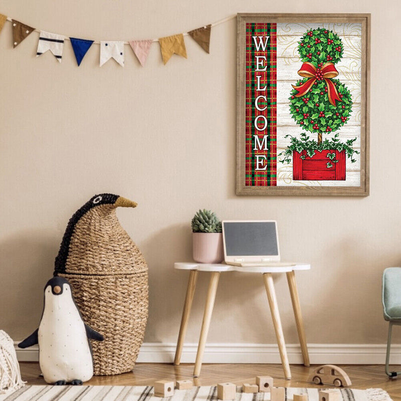 Diamond Painting Christmas Tree Full Round Drill Picture of Rhinestone Drawing