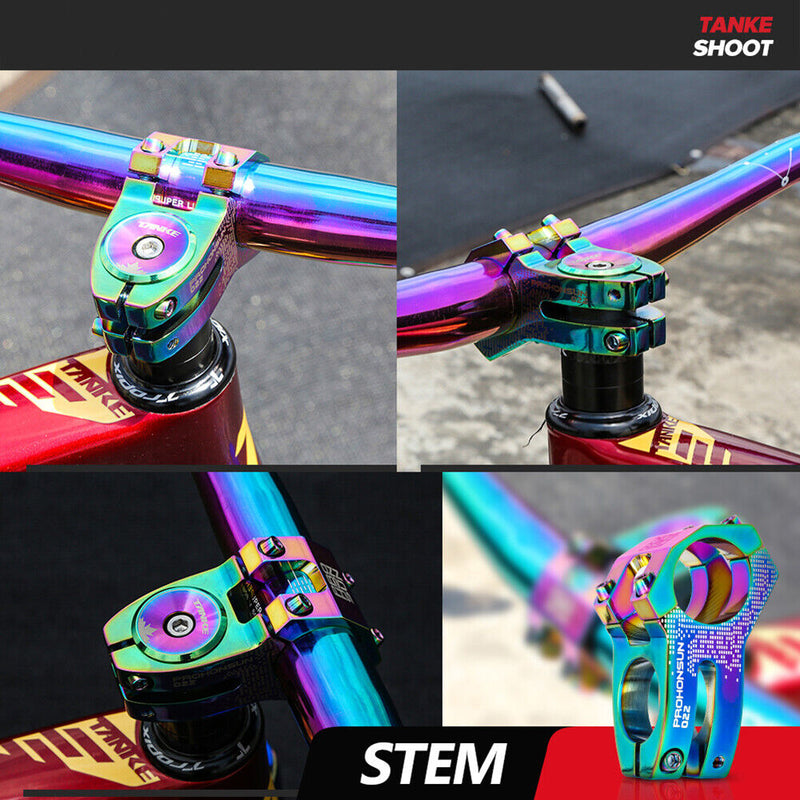 Aluminum Alloy Mountain Bike Riser Stem Ultra-Light Bicycle Stem (Dazzling)