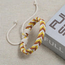 Colorful Retro Woven Braided Bracelet Ethnic Weave Rope Bangles for Women Men