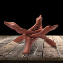 Wooden Bracket Abalone Shell Stand Holder DIY Yoga Healing Purification Decor