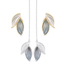 Style Women Leaf Stud Earrings Ear Studs Leaf Ear Thread Jewelry Accessories