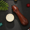 Retro Wax Seal Geometric Pattern Sealing Wax Stamp Wood Handle Crafts