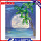 Sea Moon Oil Paint By Numbers Hand Painted Wall Art Craft Home Decoration Gifts