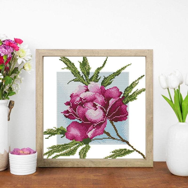 Partial Cross Stitch 14CT Cotton Thread DIY Kapok Printed Embroidery Kits