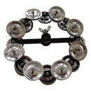Portable Percussion Tambourine With Row Alloy Jigles Drum Sets Musical Accessory