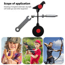Metal Bird-Shaped Slingshot Training Target Plates Portable Alloy Shooting Train