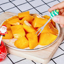 5Pcs/Set Cute Cartoon Steel Dessert Fruit Forks Santa Christmas: