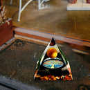 Pyramid Ogan Crystal Energy Tower Nature Reiki Chakra Crushed Stone (B) Newly