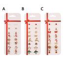 Jewelry Accessories Christmas Earrings Set Drop Dangle Ear Studs Ear Pendants