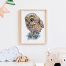 14CT Canvas Stamped Cross Stitch Kit Animal Cotton Thread Artwork DIY Needlework
