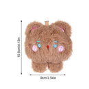 Cute Bear Keychain Accessories Pendant Jewelry Keychain Plush Bear Brooch Badge