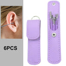 6pcs Ear Wax Pickers Kit Health Care Curette Earpick Cleaning Ear Cleanser Sp