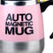 Stainless Steel Self Stirring Mug Auto Electric Coffee Mixing Cup (Pink)