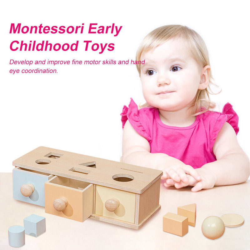Wooden Matching Blocks Science Educational Toys Early Learning Math for Children