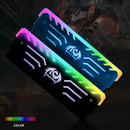 12V Aluminum RGB LED Light 6 Automatic Change 3-Pin Desktop Memory Cooling Clip