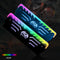 12V Aluminum RGB LED Light 6 Automatic Change 3-Pin Desktop Memory Cooling Clip