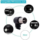 Aerial FM Antenna 75 Ohm F Type Male Plug For Home Receiver Radio Signal D7C4