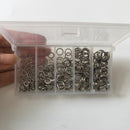 Powlance Stainless Steel Fishing Split Rings, 200-Count