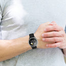 Silicone Soft Smart Watch Strap Smartwatch Belt for Amazfit Garmin (Black) Newly