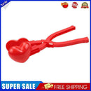 Love Shaped Snowball Maker Clip Kids Winter Snow Sand Mold Random (Red)