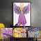 Diamond Painting Rhinestone 5D Special Shaped DIY Mosaic Kit Purple Angel Newly