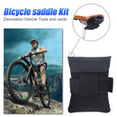 Bicycle Saddle Bag Folding Bike Seat Cushion Toolkit Cycling Pouch (Black) Newly