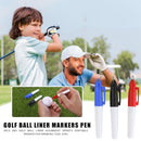 3pcs Red Blue Black Golf Ball Liner Markers Pen Drawing Alignment Marks