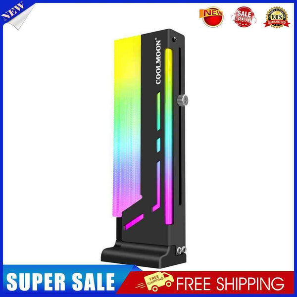 COOLMOON CM-GH2 Graphics Card Bracket Vertical 5V ARGB GPU Holder (Black)