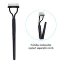 Eyelash Separator Comb with Steel Teeth Foldable Lash Separator Brush (02) Newly