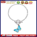 Fashion Butterfly Pendant Bracelet Metal Buckle Women Charm Bangle Jewelry Gi