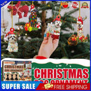 6pcs Dog Pendant Christmas Decorations Xmas Tree Pendant DIY Crafts Random