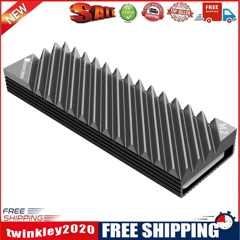 M.2 2280 SSD Hard Disk Aluminum Heat Sink with Thermal Pad for Desktop PC