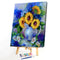 Frameless Sunflowers in Vase Oil Paint By Numbers Kit DIY Handmade Drawing Craft