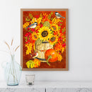 5D DIY Diamond Painting Kits Sunflower Pumpkin Full Square Drill Wall Decor Art