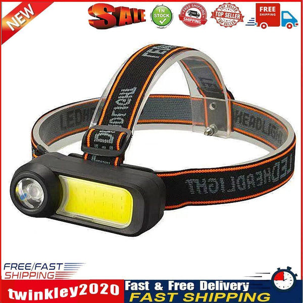 XPG+COB LED Portable Headlight USB Rechargeable Night Fishing Headlamps Newly