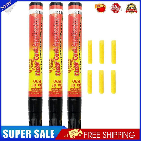 Fix it Pro Car Scratch Repair Remover Pen Clear Coat Applicator Pen (3pcs)