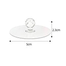 Transparent Crystal Door Knobs - 2 Packs Cabinet Drawer Door Knobs Handles
