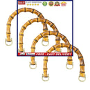 Bamboo Handles for Purses and Bags, U Shape Handbag Handle for DIY Bag Maki