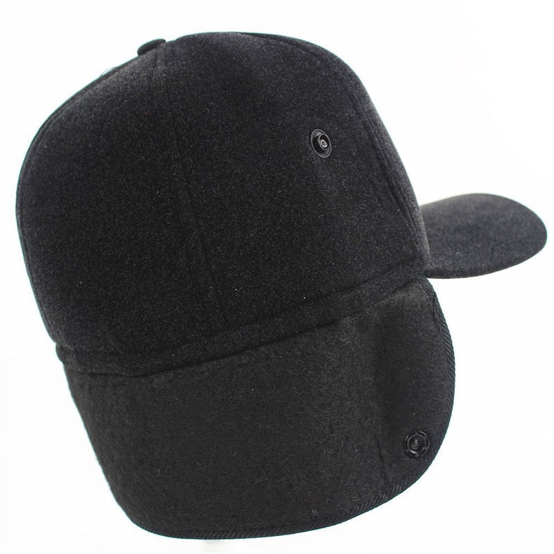 Hat Warm Waterproof Winter Baseball Cap for Men Hiking Cap Cotton Lined