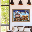 Full Cross Stitch Eco-cotton Thread 11CT Printed Snow House Still Life Craft Kit