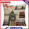 Non-fading Big Ben Printed Pillowcases Square Cleanable Sofa Car Cushion Covers