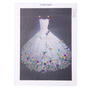 Special Shaped 5D Kit White Wedding Dress Diamond Painting Craft (YXC021)