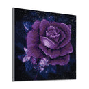 5D DIY Full Drill Square Diamond Painting Purple Rose Cross Stitch Mosaic