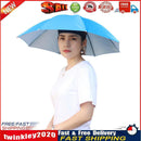 Outdoor Cap Portable Anti-Rain Anti-Sun Head Umbrella Hat (Light Blue) Newly