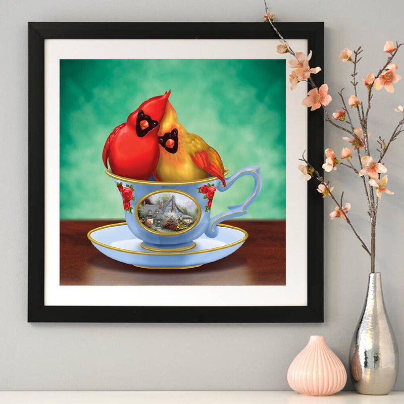 5D DIY Full Round Drill Parrot Diamond Painting Embroidery Art Craft Home Decor