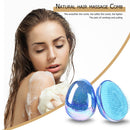 Women Egg Round Comb Anti Static Smoothing Hairdressing Brush (Dark Blue) Newly